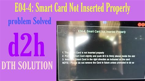 Smart Card Is Not Inserted Correctly 